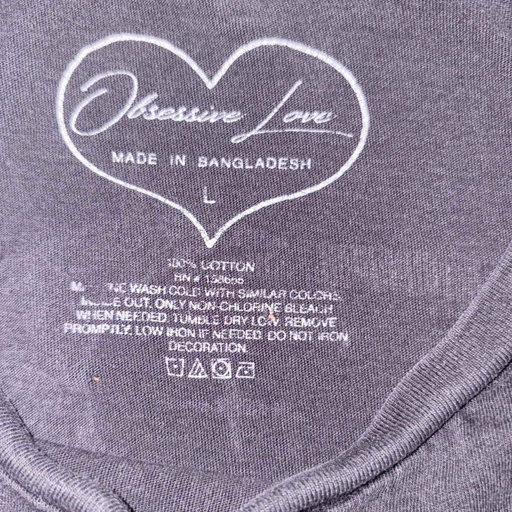 Obsessive Love Black Graphic Tee To The Moon And Back - Picture 13 of 14